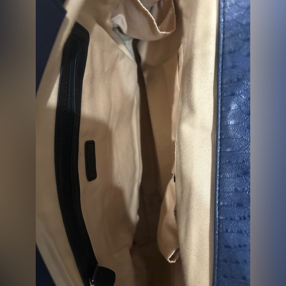 Miche leather Elegant Blue Tote - Picture 6 of 8